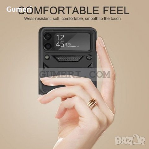 Samsung Galaxy Z Flip3 5G Ударойстойчив Кейс С Ринг И Плъзгащо Се Капаче За Защита На Камерата, снимка 9 - Калъфи, кейсове - 34447732