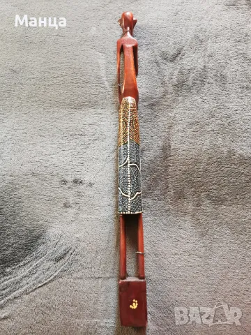 Дървена Африканска фигура, снимка 5 - Статуетки - 49209593