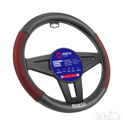 Калъф за волан Sparco червен
