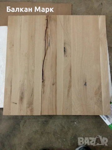 Дъбов плот за маса (Масив слепен) - 70х70 см (Внос от Германия), снимка 2 - Други - 53838076