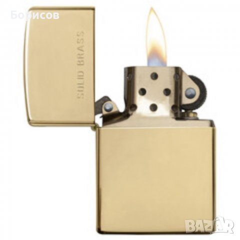 Запалка Zippo High Polish Solid Brass, снимка 3 - Подаръци за жени - 39896726