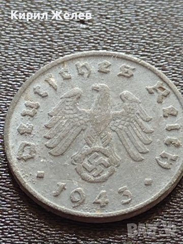 Две монети 1 райхспфенинг 1939г. / 1 райхспфенинг 1943г. Трети райх с СХВАСТИКА редки 14742, снимка 11 - Нумизматика и бонистика - 40649833