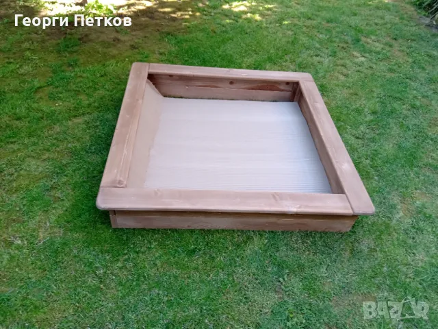 Пясъчник кафяв-110х110х21см.,без дъно., снимка 2 - Други - 49821165