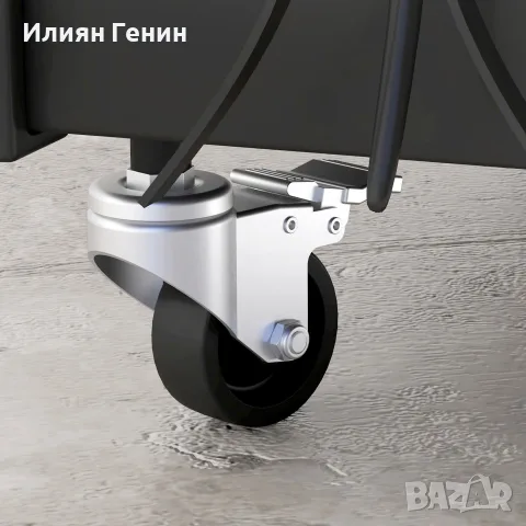 Стойка за дърва за огрев Outsunny с колелца, снимка 7 - Други стоки за дома - 56249869