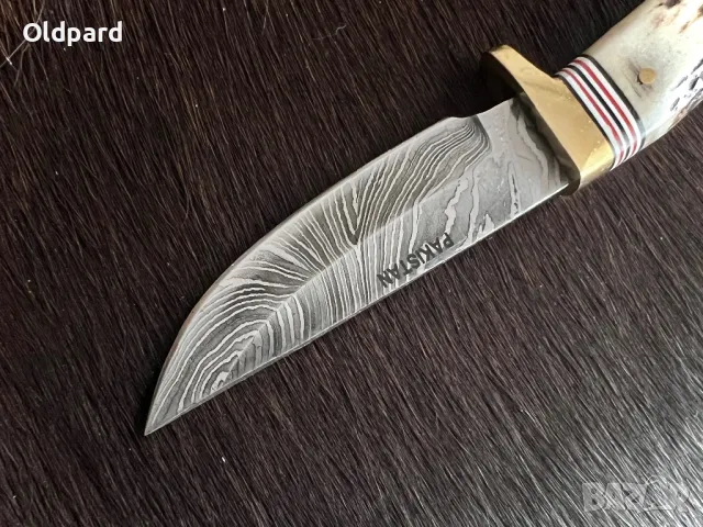 Компактен ловен нож Rite Edge. Damascus DM1026. , снимка 3 - Ножове - 48617706