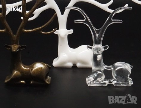 3d сърна елен силиконов молд форма калъп смола шоколад фондан гипс свещ сапун декор украса, снимка 2 - Форми - 39299424