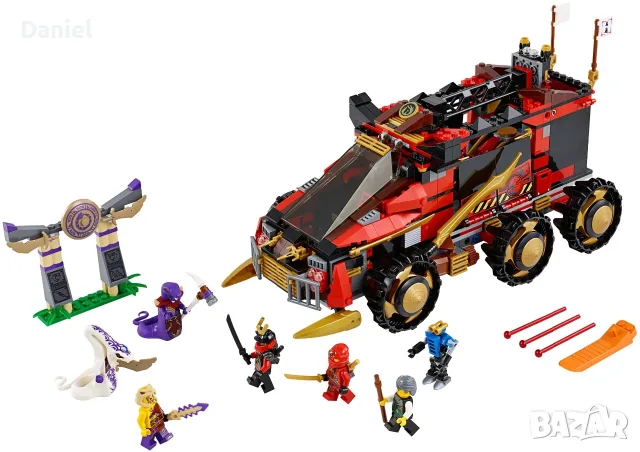LEGO Ninjago 70750 Ninja DB X – Като нов, снимка 6 - Конструктори - 55925675