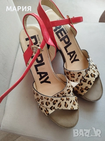 Нови Replay 40 н. сандали , снимка 10 - Дамски обувки на ток - 53752781