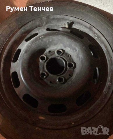 Гуми с джанти ,, Continental '' 195/50/15 .  Джантите са от Мерцедес. 4 бр. Много добро състояние., снимка 5 - Гуми и джанти - 41971057