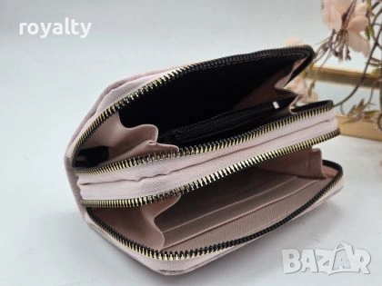 Coach Розова Кожена Дамска Чанта + Портмоне, снимка 3 - Чанти - 53486882