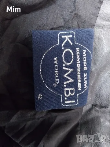 L Черна кожена дълга пола, снимка 7 - Поли - 49778833