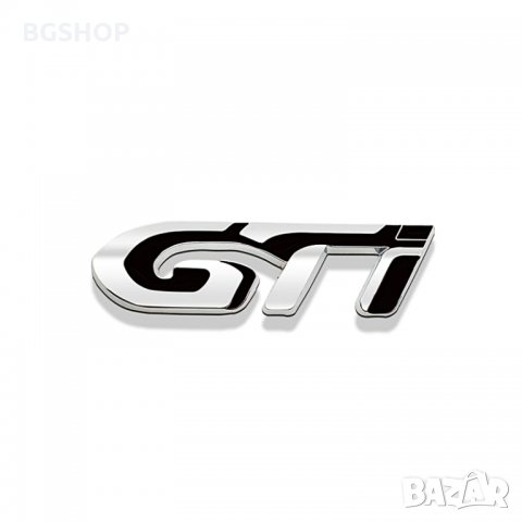 GTI емблема Silver - Black, снимка 1