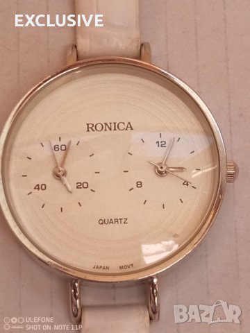 Японски часовник с 2 времена,  Дамски  Роника Нов, снимка 1 - Дамски - 41020903