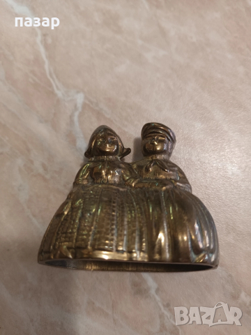 Бронзово звънче за колекция, снимка 3 - Антикварни и старинни предмети - 52856149
