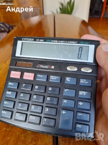 Стар калкулатор Citizen #3, снимка 2 - Друга електроника - 40498828