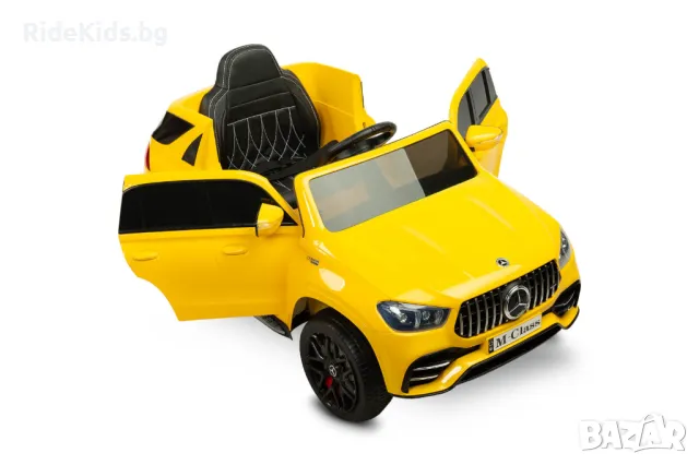 Луксозна детска акумулаторна кола MERCEDES W166 – Жълт, с дистанционно и LED светлини, снимка 13 - Детски велосипеди, триколки и коли - 49975544