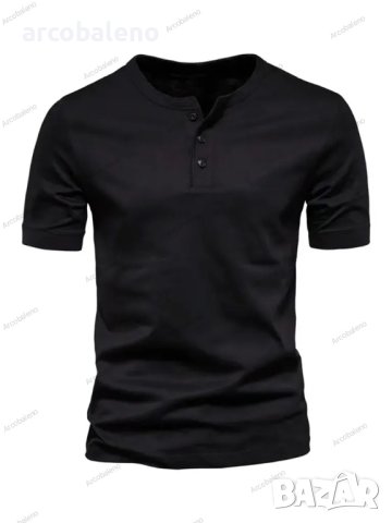 Мъжка тениска Henry Crewneck Short Sleeve T-shirt Men's Slim fit, 6цвята - 023, снимка 5 - Тениски - 41829667