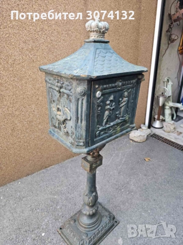 Голяма ретро пощенска кутия, снимка 2 - Антикварни и старинни предмети - 52243717