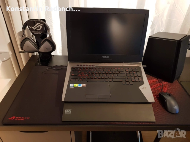 ASUS ROG геймърски лаптоп | i7 | GTX 1070 8GB | 32GB RAM, снимка 4 - Лаптопи за игри - 53163460