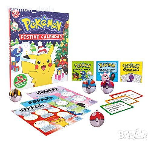 Нов Празничен Покемон календар отброяване на времето до Коледа Деца Подарък, снимка 3 - Други - 42323388