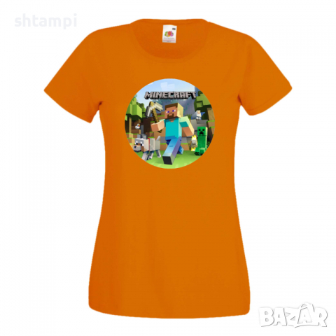 Дамска тениска майнкрафт Minecraft 4 Minecraft,Игра,Забавление,подарък,Изненада,Рожден Ден., снимка 11 - Тениски - 36520801
