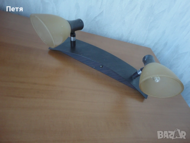 Стенен аплик венге, снимка 2 - Лампи за стена - 53340832