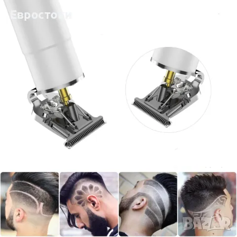 HATTEKER Машинка за подстригване SK-113. Безжичен мъжки тример за коса, брада, снимка 2 - Машинки за подстригване - 49945842