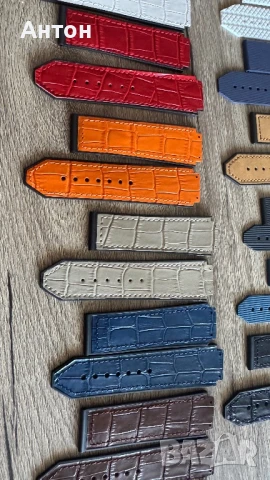 Продавам нови HUBLOT каишки от висококачествен каучук' и закопчаване (пеперуда), снимка 2 - Мъжки - 51145460