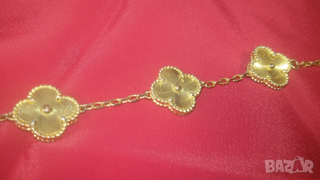 3 гривни с детелини стил Van Cleef с и без камъни, снимка 13 - Гривни - 53366768