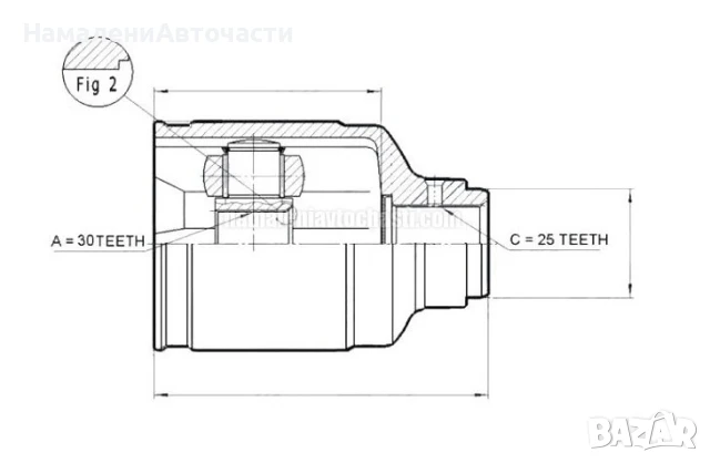 Вътрешно дясно каре NPWSB008 Subaru Impreza Legacy