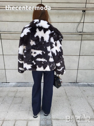 Дамско палто от еко косъм , снимка 2 - Палта, манта - 52842221