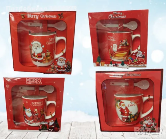 Коледни порцеланови комплекти, снимка 7 - Чаши - 47839132