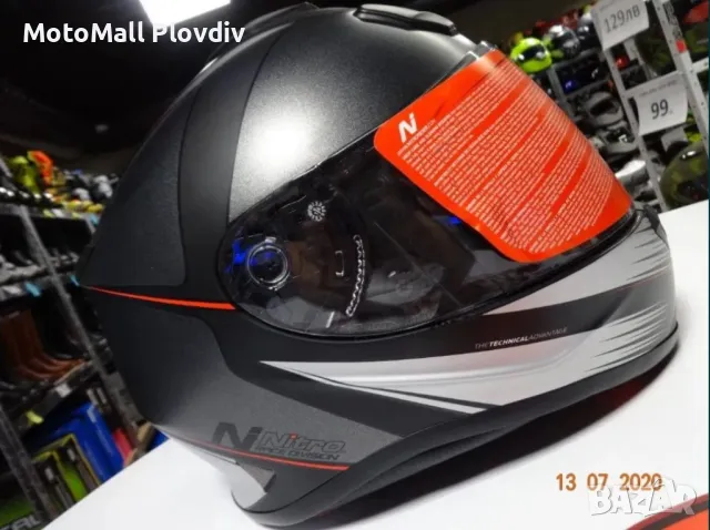 Каска nitro n3100 satin black gun нова мото каска шлем xs s m l xl xxl, снимка 10 - Аксесоари и консумативи - 49174673