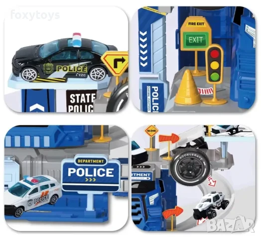 Полицейски камион - паркинг - 2 в 1, снимка 5 - Коли, камиони, мотори, писти - 51417320