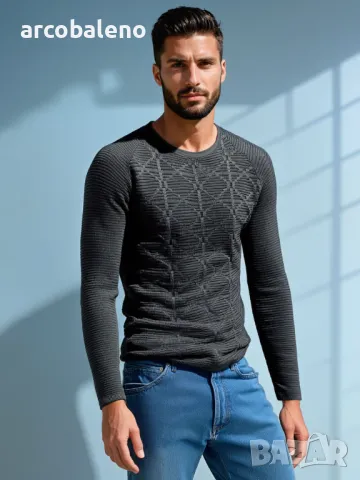 Мъжки пуловер, 3цвята , снимка 2 - Пуловери - 48258749