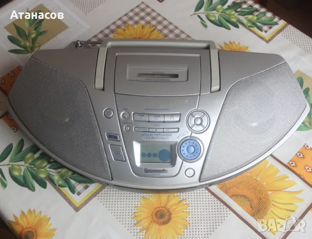 Panasonic RX-ES22 CD Cassette Radio Boombox ПОВРЕДА, снимка 7 - Аудиосистеми - 48345111