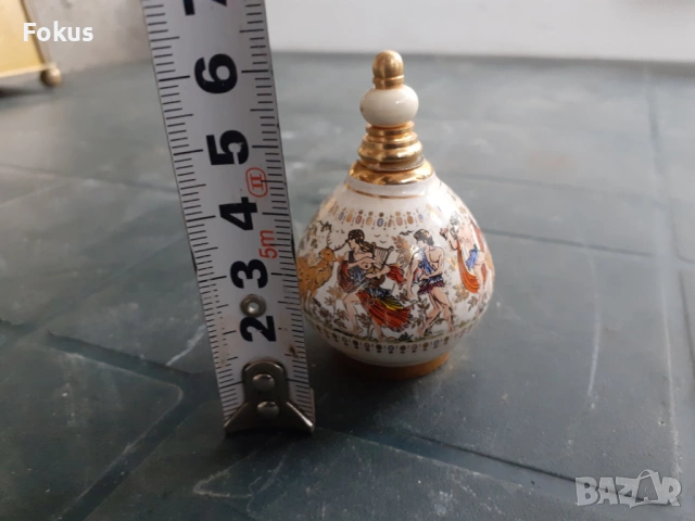 Старо уникално шишенце за парфюм - порцелан, снимка 6 - Антикварни и старинни предмети - 53282679
