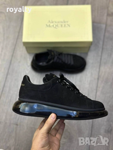 Alexander McQueen Черен Велур Маратонки 36-44 Номер