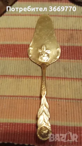 Винтидж позлатена шпатула, снимка 1