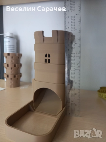 Голяма 3D принтирана кула за зарчета, снимка 4 - Настолни игри - 51847408