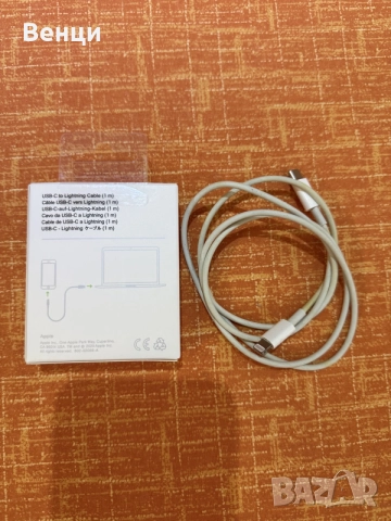 Кабел Apple USB-C към Lightning, снимка 2 - USB кабели - 56182782