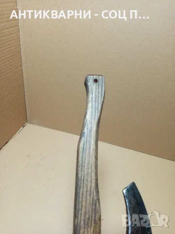 Соц Стара Ръчно Кована Ловно Рибарска Брадвичка Номер 1. Тегло 0.460кг., снимка 10 - Антикварни и старинни предмети - 50436583