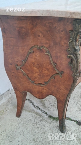 Скрин антикварен"Бомбе", снимка 5 - Скринове - 53253932