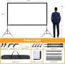 Преносим екран за проектор VISULAPEX 120" 4K със стойка и чанта , снимка 3