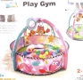 Активна Гимнастика 2 в 1 център за занимания, идеален за бебета, мек и цветен матрак, снимка 3