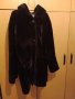 Черно пухено палто , снимка 1 - Палта, манта - 39794464