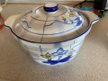2 броя порцеланов съд/ тенджера за топло сервиране с капак, снимка 4