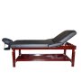Стационарно дървено легло за масаж и козметика 309, Черно/Бежово, снимка 8