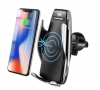 S5 Автомобилна автоматична стойка с вградено безжично Wireless зарядно, снимка 4