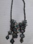 Посребрена фешън Арт огърлица,колие,медальон ,стилни бутикови бижута,комплект, снимка 8
